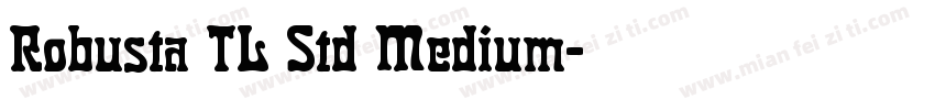 Robusta TL Std Medium字体转换